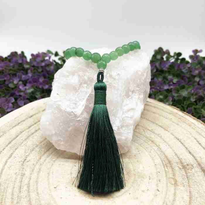 Pulsera Japa Mala Jaspe Verde