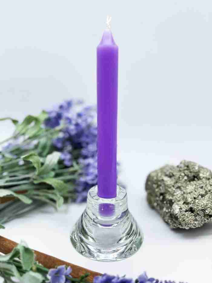Vela bujía morada