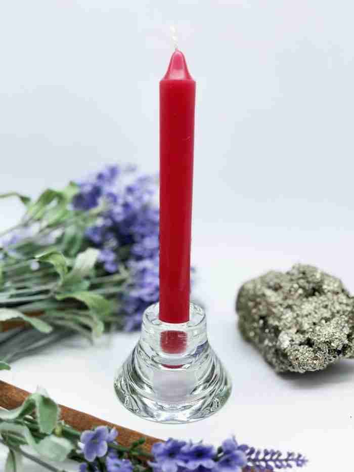 Vela bujía roja