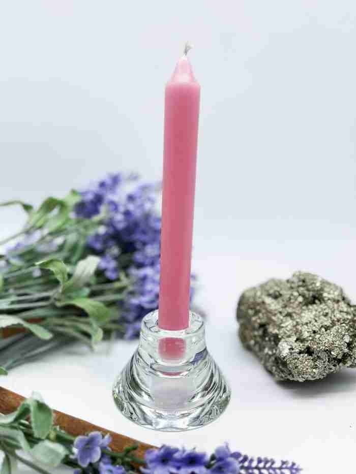 Vela bujía rosa