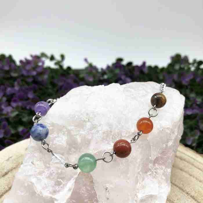Pulsera de Acero 7 Chakras