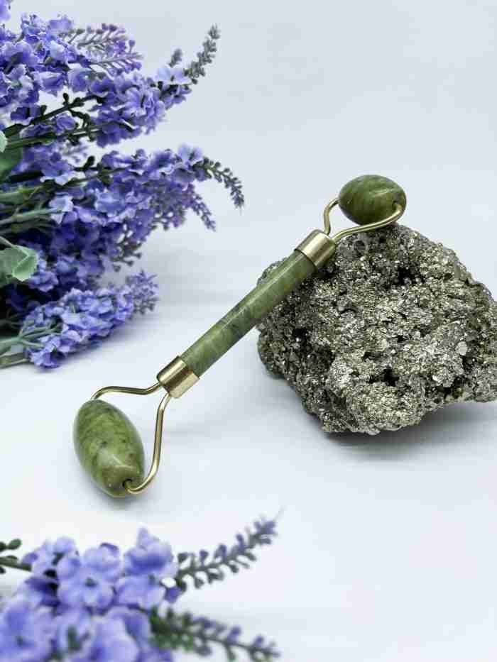 Rodillo masajeador jade verde