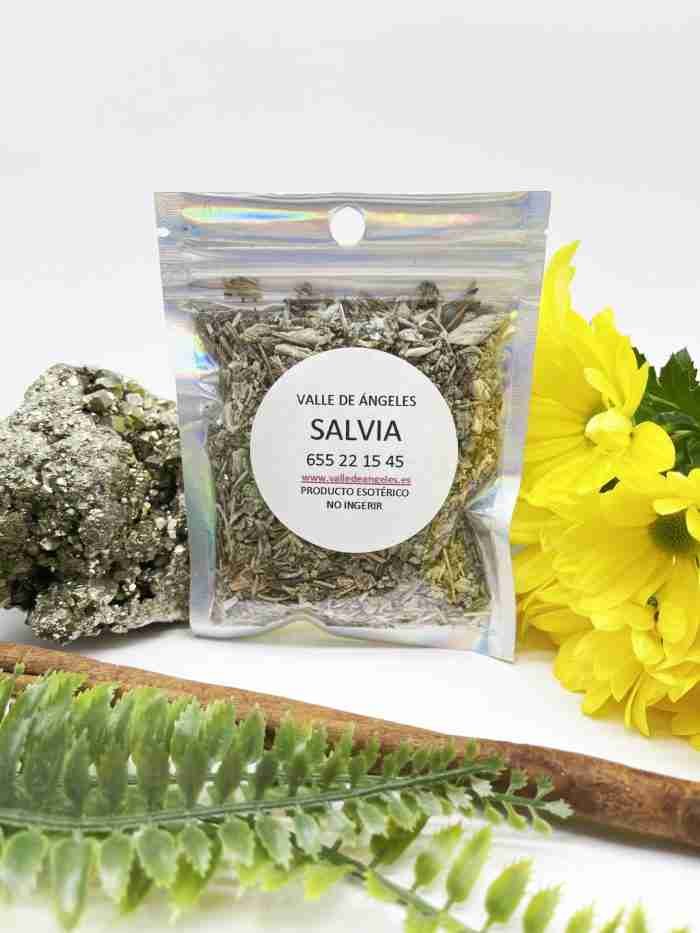 Salvia blanca picada