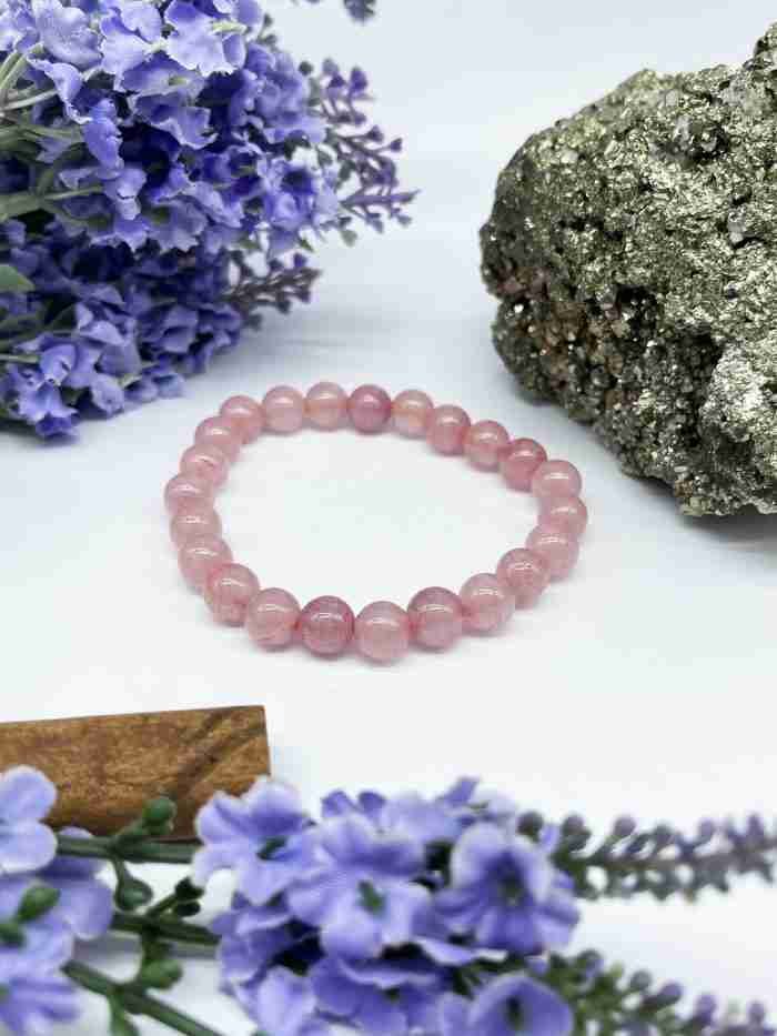 Pulsera cuarzo rosa madiana