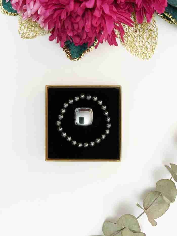 Kit pulsera y mineral hematite