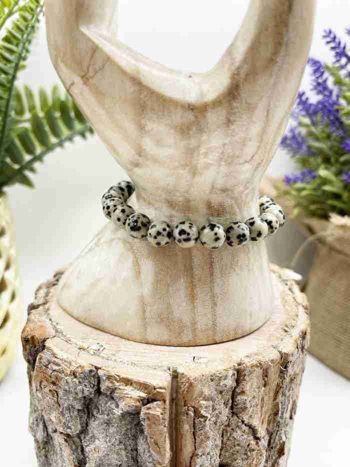 Pulsera jaspe dálmata