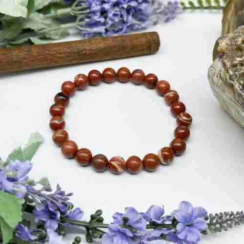 Pulsera jaspe rojo