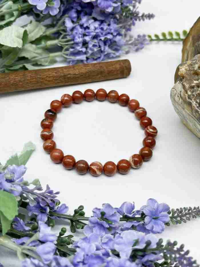Pulsera jaspe rojo