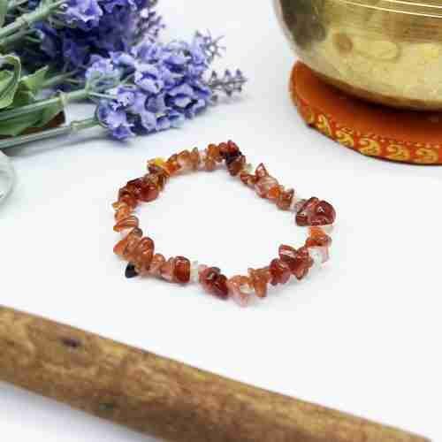 Pulsera chip carneola