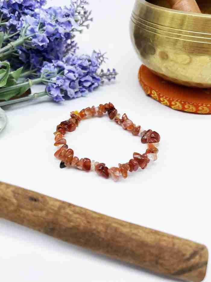 Pulsera chip carneola