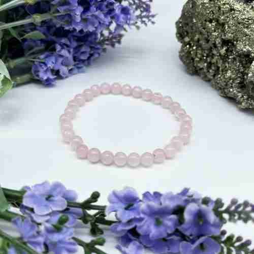 Pulsera cuarzo rosa mediana