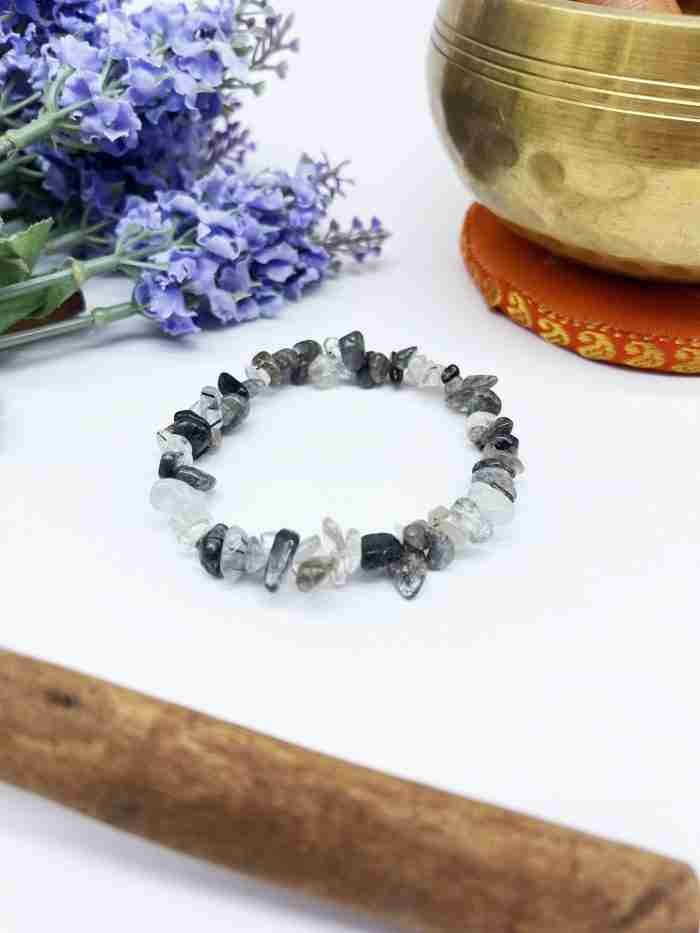 Pulsera chip cuarzo turmalinado