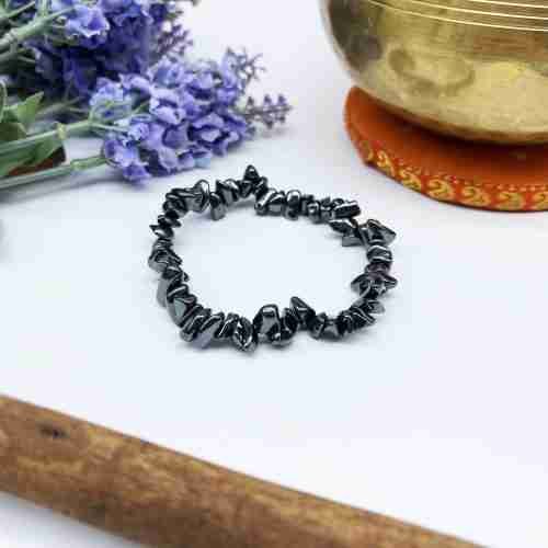 Pulsera chip hematite