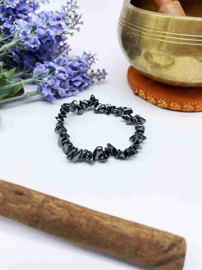 Pulsera chip hematite