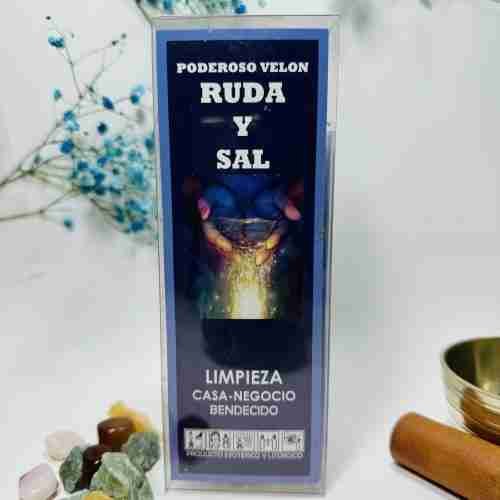 Velón ruda y sal