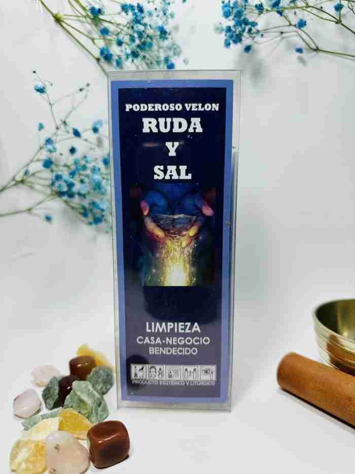 Velón ruda y sal