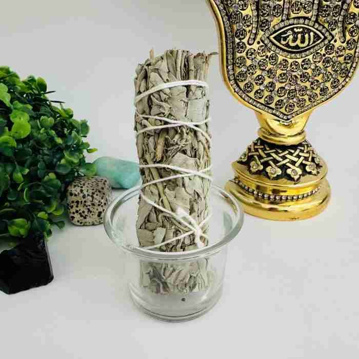 Salvia blanca con quemador